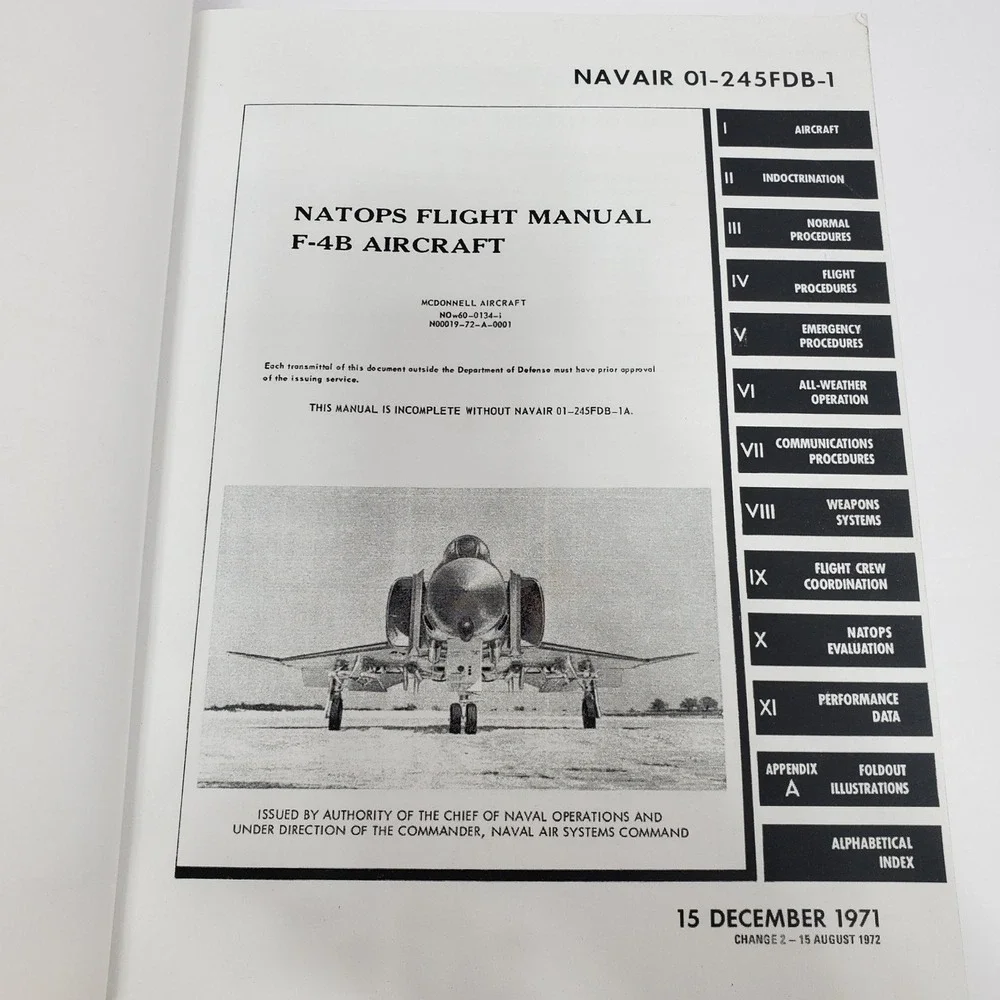 Periscope Film F-4 Phantom II Pilot's Flight Operating Instructions